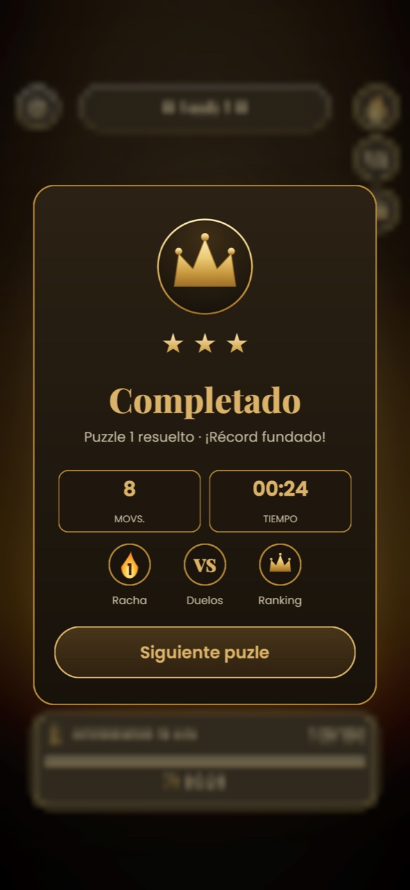 Puzzle solved with a personal record